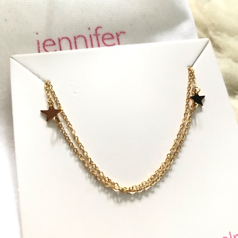 Gold star necklace